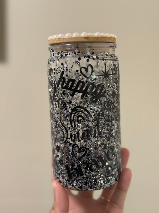 Positive Affirmations Waterfall with Pearl Lid 16oz
